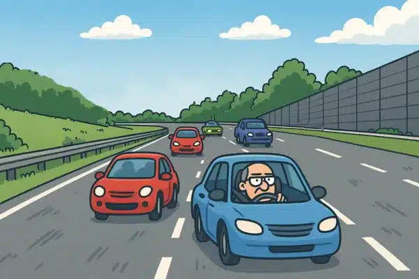 Slow motorway drivers